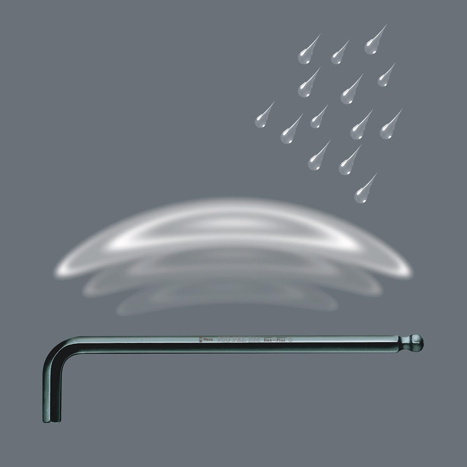 Wera Hex-Plus Imperial 1 L-Key Set Imperial BlackLaser image 3