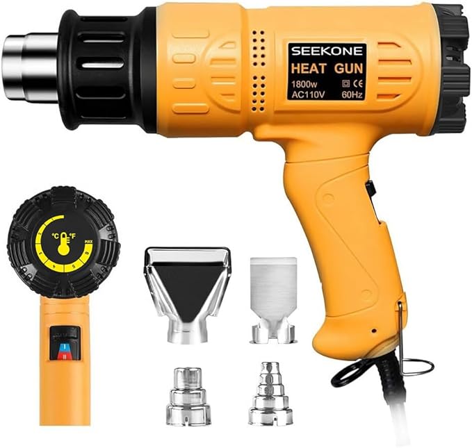 Heat Gun 1800W 122℉~1202℉(50℃- 650℃) Fast Heating image 0
