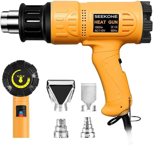 Heat Gun 1800W 122℉~1202℉(50℃- 650℃) Fast Heating image 0