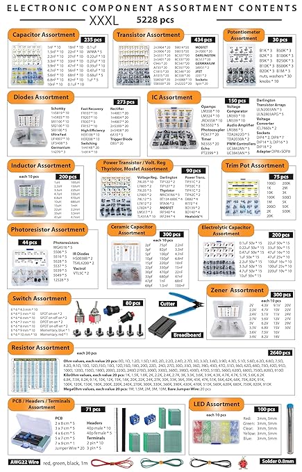 Electronic Component Assortment Box Kit image 1