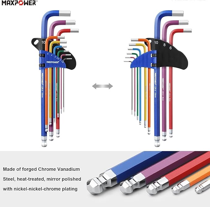 MAXPOWER 18-Piece Hex Key Set image 2