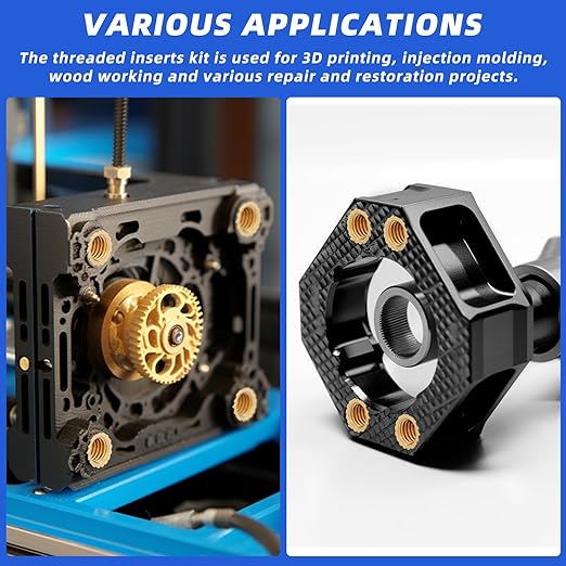 360Pcs Brass Threaded Inserts for Plastic image 2