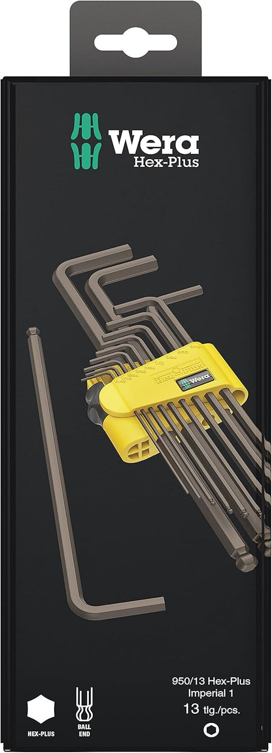 Wera Hex-Plus Imperial 1 L-Key Set Imperial BlackLaser image 0