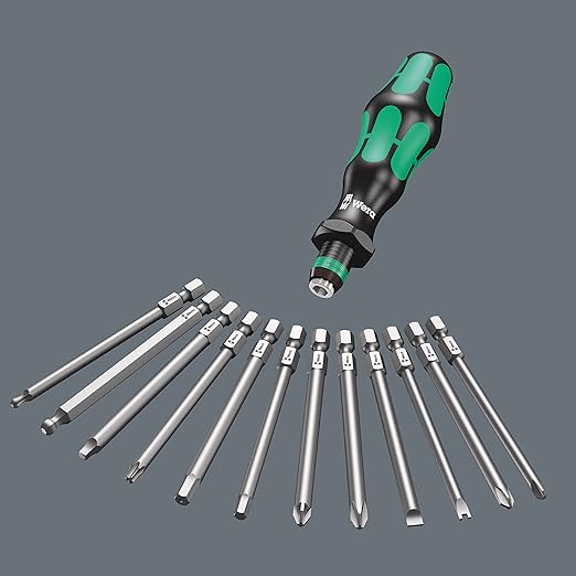 Wera KRAFTFORM 62 BITS Assortment with bitholding Screwdriver image 0